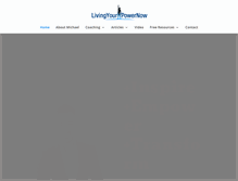 Tablet Screenshot of livingyourpowernow.com
